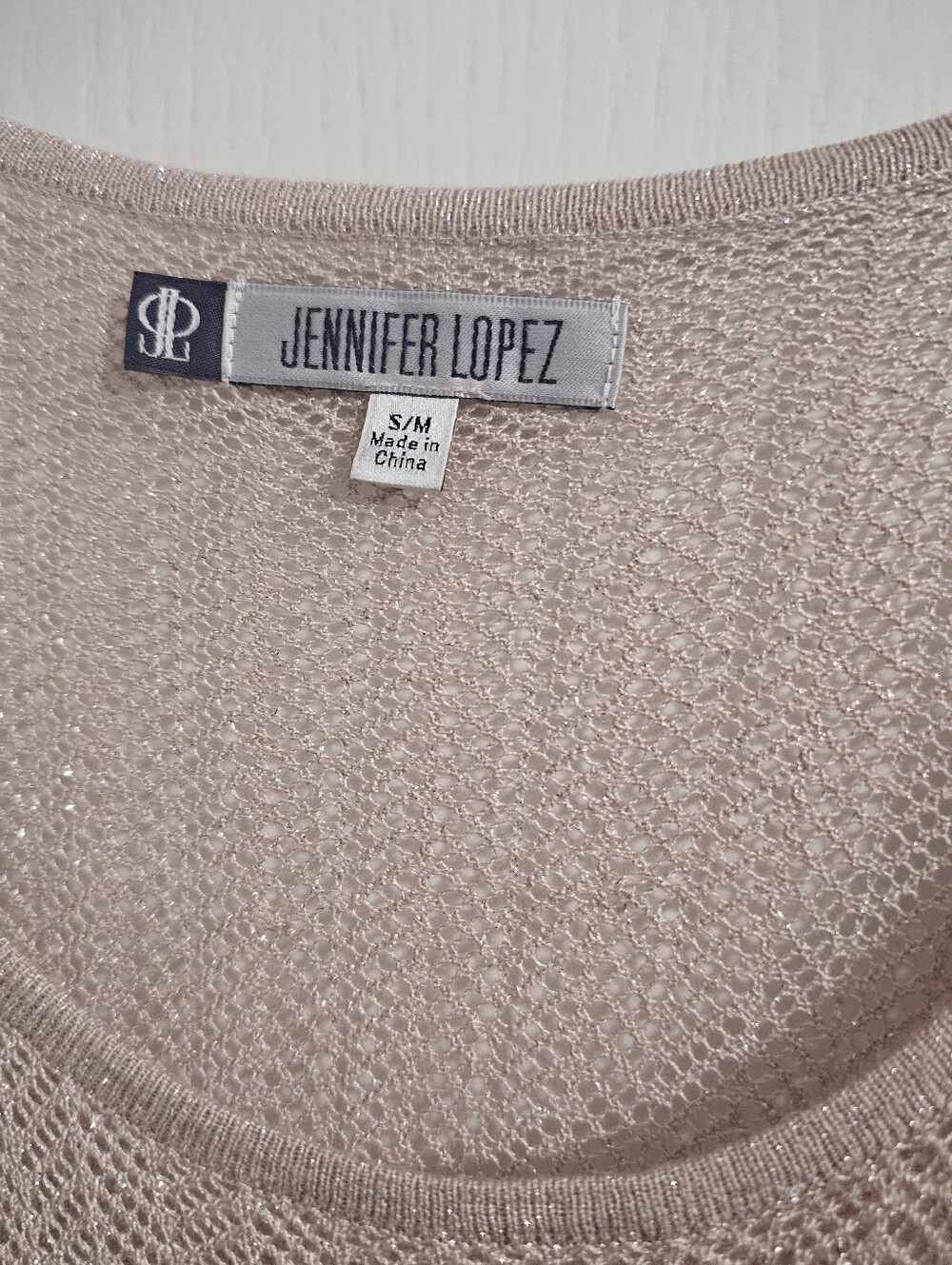 Jennifer Lopez light pink glitter glam Caftan Women Small/ medium - Picture 3 of 6